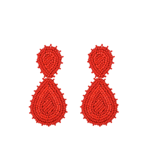 Pendientes Artesanales con Motivo de Mariposa, Bordados con Cuentas, Base de Algodón Ligero, Estilo de Joyería Tradicional - Product Image 4
