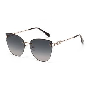 RTS Trending Fashionable High Quality Rimless Cat Eyes TAC Polarized <b>Sunglasses</b> 2026 for Men and Women - Product Image 4