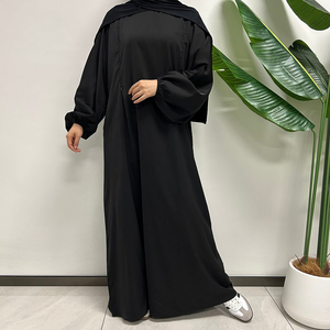 Vestido Abaya Cerrado Modest Nida 2024, Nuevo Modelo, Suave y de Primera Calidad, Vestido Musulmán Elegante para Mujer, Ropa Islámica de Dubái - Product Image 3