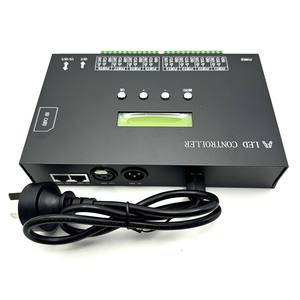 Contrôleur de lumière numérique LED programmable DMX512 8 ports H807SA, 8 canaux, 8192 pixels, carte SD, Art-Net, <span class=keywords><strong>DMX</strong></span> facile, métal - Product Image 4
