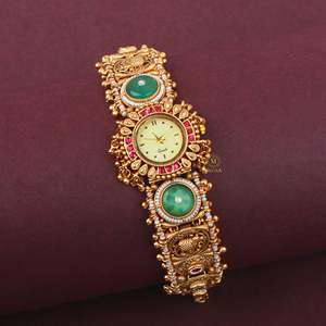 Gaja Antique Designer Brass Watch Bracelet - Product Image 2