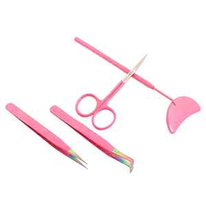 Pinces à épiler à pointe en fibre pour cils individuels classiques et volume, pinces à cils en acier inoxydable 12 cm, légères et faites à la main - Product Image 5