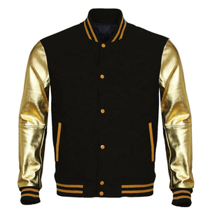 Customized Name Patch Varsity Jacket Personalized Optional Color <b>Block</b> Style with Classic Button varsity jacket - Product Image 1