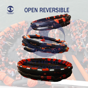 Radeau de sauvetage bon marché de type K HSC standard OPEN radeaux de sauvetage gonflables réversibles adaptés à 6/10/25/30/50/65/100/152 personnes - Product Image 3