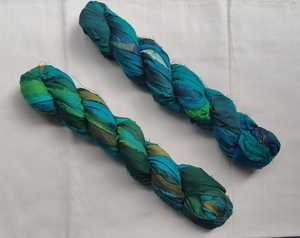 Hilo de Seda Reciclada Premium, Teñido a Mano, Tejido Reciclado para Crochet, Macramé, Tejido, Punto y Manualidades DIY - Product Image 3