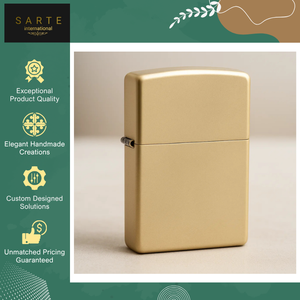 Exclusive Sale on <b>Custom</b> Logo Handmade Luxury Finish Premium Modern Brass Cigarette/Cigar <b>Lighter</b> for Refillable Business Gifts - Product Image 3