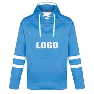 Mens Heavyweight Fleece Moisture-Wicking Ice Hockey Hoodie with Custom Logo Printing for Teams Fans OEM/ODM Service Available - Product Image 4