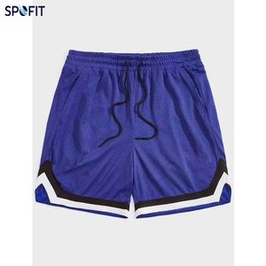 SPOFIT <b>Men's</b> Mesh Athletic <b>Shorts</b> <b>Yellow</b> Quick Dry Gym Running Sports <b>Shorts</b> with Drawstring Knitted Breathable - Product Image 4