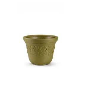 Pot de fleurs Sunny Pot de 14 pouces, semi-éco-responsable, durable, léger, en plastique, décoratif, pour l'intérieur et l'extérieur, pour la maison - Product Image 1