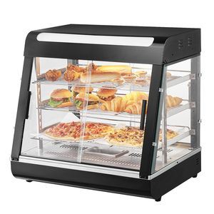 Scaldavivande Commerciale a 3 Livelli 1200W con Ripiani Regolabili e Temperatura 86-185°F per Mantenimento e Riscaldamento Alimenti - Product Image 1
