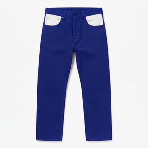 Jeans de Hombre de Pierna Recta, Lavado Medio, Formales de Invierno, de Mezclilla, Secado Rápido, Algodón, Casuales, Estilo Y2K, Tejido de Peso Medio - Product Image 1