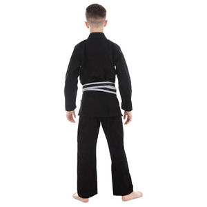 Ceinture noire avec contraste de couleur blanche, vêtements d'arts martiaux, impression de logo personnalisé, tissu léger, uniforme de judo, service OEM - Product Image 3