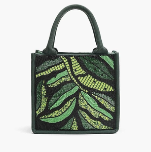 Sac fourre-tout élégant en toile perlée fait main, broderie de perles vintage, couleur et logo personnalisables, finition de luxe, voyage NOVA STAR - Product Image 4