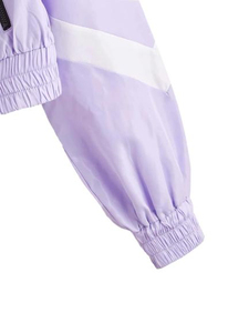 เสื้อแจ็คเก็ตบอมเบอร์แบบสั้นพิมพ์ลายกันแดด ระบายอากาศได้ดี มีซิป ทรงหลวม สวมใส่สบาย เหมาะสำหรับเล่นกีฬา น้ำหนักเบา กันน้ำ กันลม สำหรับผู้หญิง - Product Image 2