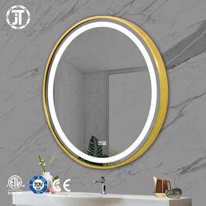 <span class=keywords><strong>Espejo</strong></span> de <span class=keywords><strong>Baño</strong></span> <span class=keywords><strong>Redondo</strong></span> de Diseño Moderno con Iluminación LED, para Uso en Hoteles, de Alta Calidad, Marca Golden Vanity Basin - Product Image 1