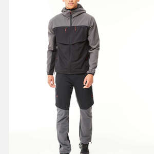 Men's Custom Tactical Windbreaker Set Waterproof Techwear Tracksuit 2 Piece Hooded Outdoor Hiking Jacket and <b>Pants</b> Sportswear - Product Image 2