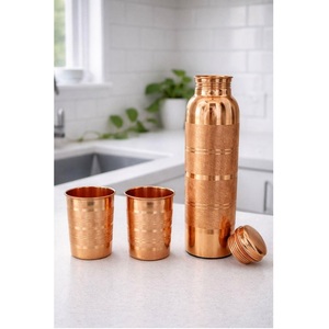 Pure <b>Copper</b> <b>Bottle</b> For Ayurvedic Water Storage With Premium Finish And Comfortable Easy Grip Design - Product Image 5