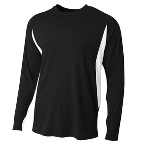 เสื้อยืดคอกลมแขนยาวแบบสวมหัวแขนยาวลำลองสำหรับผู้ชายเสื้อเชิ้ตแขนยาวแบบเรียบง่ายระบายอากาศได้ดี - Product Image 1