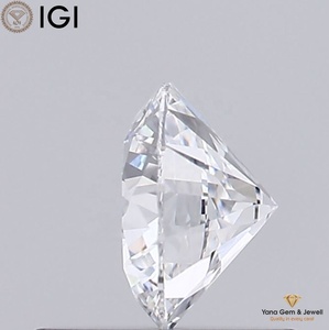Diamant solitaire de 0,50 carat, taille ronde, cultivé en laboratoire CVD, 5,14 mm, avec certificat IGI, couleur D, clarté VVS1, pour pendentif raffiné - Product Image 3