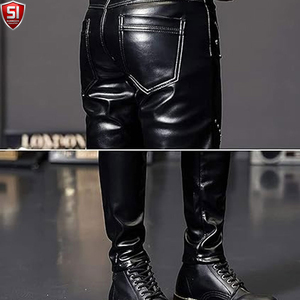 Pantalon en cuir véritable pour homme, qualité supérieure, couleur noire, meilleur prix - Product Image 6