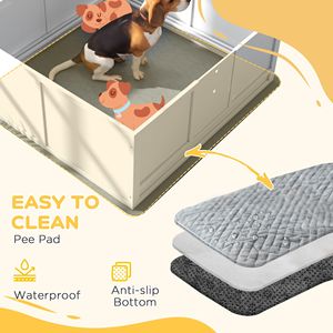 Jaula para Mascotas, Caja de Parto para Cachorros con Almohadilla Absorbente, Puerta Ajustable, 49" X 48", para Perros Pequeños, Medianos y Grandes - Product Image 5