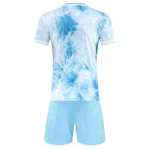 Ensemble de maillots de football pour hommes, vêtements d'équipe de football respirants, vente en gros - Product Image 2