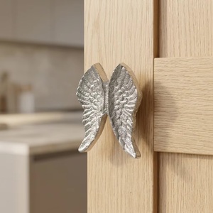 Poignée de meuble en fonte Ba Angel Wing, design industriel, écologique, installation facile, pour cuisine, tiroir, entrepôt, hôtel - Product Image 3