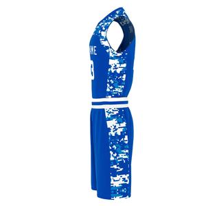 Tenue de basketball personnalisée pour hommes, dernier design, vêtements de sport en polyester, unisexe, grande taille, respirant, kit d'été - Product Image 6