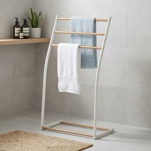 MIT Housewares Toallero de Baño de Hierro Fundido de Tres Niveles con Acabado de Madera, Calentador Doméstico, Venta al por Mayor desde Taiwán - Product Image 1