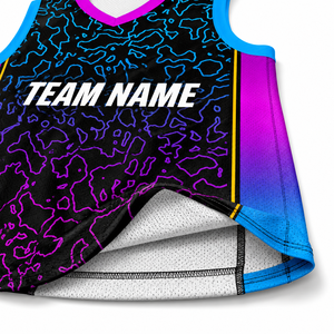 Camiseta de Baloncesto Retro de Malla de Alta Calidad, Personalizada para Hombre, Servicio OEM, Colores y Logotipos Personalizados, Unisex, Transpirable para Adultos - Product Image 4