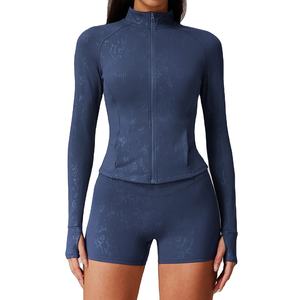 Combinaison de sport deux pièces pour femme, manches courtes, qualité supérieure, en toile écologique, coupe unie, pour le printemps/été - Product Image 2