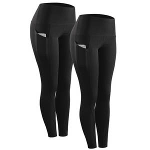 Leggings de Yoga Tejidos para Mujer, Cintura Alta, Gruesos, Transpirables, para Gimnasio y Running, Envío Mundial, Directo de Fábrica, MOQ Bajo - Product Image 3