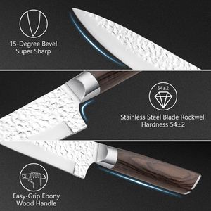 Set di Coltelli in Acciaio Inossidabile da 15 Pezzi con Manico Ergonomico e Blocco Portacoltelli - Product Image 3