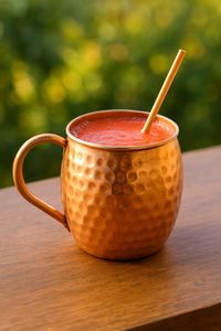 Ensemble de tasses à boisson en cuivre martelé, tasses à cocktail réutilisables artisanales, qualité supérieure, durables - Product Image 4