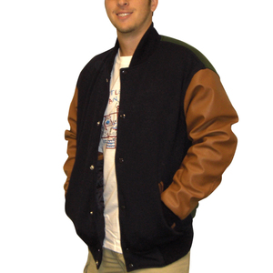 Wholesale <b>Men</b> Varsity Letterman <b>Jackets</b> Chenille Patch Embroidered Logo Sports Baseball Team <b>Jacket</b> - Product Image 4
