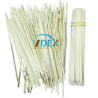 Ensemble de brochettes en bambou vietnamien 100% naturel, non toxique, écologique, durable, résistant à la chaleur, sans revêtements chimiques pour barbecue