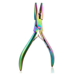 Kits d'outils d'extension de cheveux professionnels boucle aiguille tirant crochet perle dispositif Micro liens Extensions de cheveux Kit pinces perles ensemble - Product Image 1