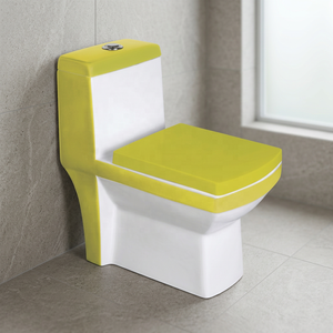 Inodoro de Cerámica Negra de Una Pieza con Descarga Ciclónica para Proyectos en África - Product Image 3