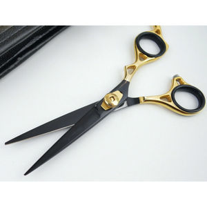 Ciseaux de coiffure professionnels KAAMIR INSTRUMENTS KI-BS-390 en acier inoxydable, légers, 32 dents, manche moyen, prix de gros - Product Image 5