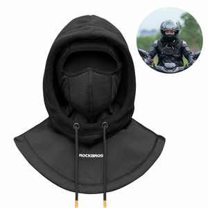 Cagoule de ski en polaire noire respirante, cache-visage et cache-cou - Product Image 4
