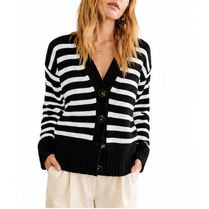 Winter <b>Cardigan</b> <b>Coat</b> With Embroidered Pattern And Button Women's Autumn Decoration Knitted Sweater For Streetwear - Product Image 1