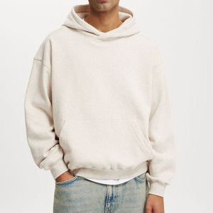 Sweat à capuche décontracté pour homme 100 % coton 500 g/m² coupe ample en maille française, polaire OEM à fort volume, séchage rapide et respirant pour l'hiver - Product Image 5