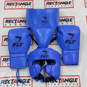 Conjunto de Sparring Personalizado con Logotipo, Guantes de Boxeo de Cuero Vacuno, Protector de Cabeza, Protectores Inguinales y Protector Genital - Product Image 6