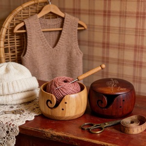 Wooden <b>Yarn</b> Bowls High Quality - Product Image 2