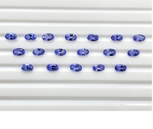 Tanzanite naturelle ovale facettée de qualité AAA, traitée thermiquement, pierre précieuse en vrac bleu violet pour bague et pendentif - Product Image 2