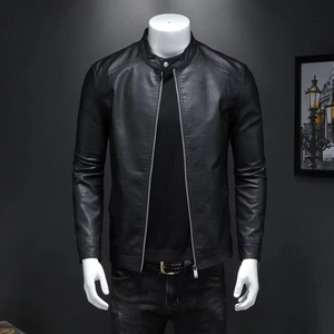 Nuevas Chaquetas de Cuero con Forro Polar Grueso para Hombre, Estilo Casual de Invierno, Diseño Premium para Motociclistas, Moda para Exteriores - Product Image 6