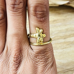Trendy High Demand Dragonfly <b>Ring</b> Boho Brass <b>Rings</b> For Women 18k Gold Plated Insect <b>Statement</b> Minimal Jewelry Wholesale/OEM/ODM - Product Image 3