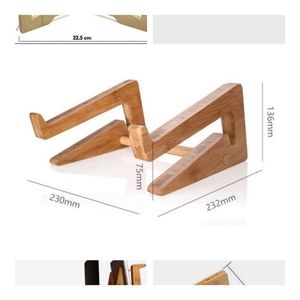 Support d'ordinateur portable en bois écologique 2026, le plus vendu, trépied de table portable et réglable pour le bureau et la maison - Product Image 1