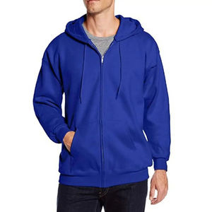 Sweat à capuche d'hiver pour homme en molleton 100% coton avec poche, respirant et à séchage rapide, design décontracté - Product Image 1