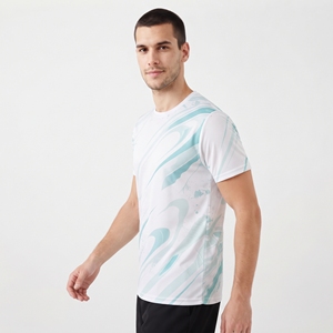 เสื้อยืดกีฬาผู้ชายขายส่ง พิมพ์ลายแบบ Sublimation ทั้งตัว ระบายอากาศได้ดี เหมาะสำหรับการฝึกซ้อมกีฬา - Product Image 3